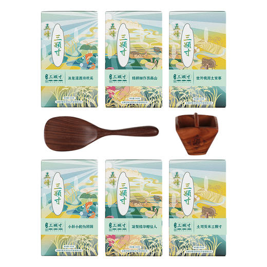 三颗寸高山冷水米日进斗金礼盒装（500g*6盒） 商品图4