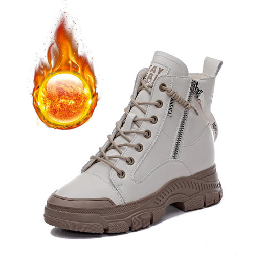 马丁靴新款短靴子，ins潮英伦风厚底小白鞋老爹鞋AM329 商品图4