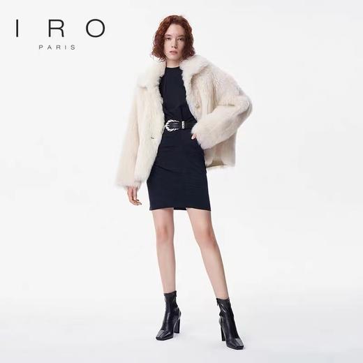 【2F】IRO 新款法式轻奢女装短款气质百搭翻领短款羊毛革外套 商品图0