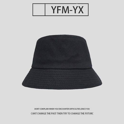 杨幂明星同款遮阳帽子2022韩版渔夫帽秋冬黑防晒学生男女网红盆帽 商品图1