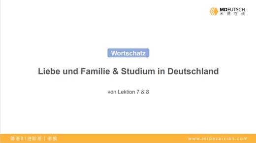 【词汇】爱和家庭&在德国读大学丨L7-8 商品图0