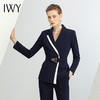 IWY藏青色休闲西装套装女夏高级感通勤长袖西服职业装气质女神范CP1593 商品缩略图1