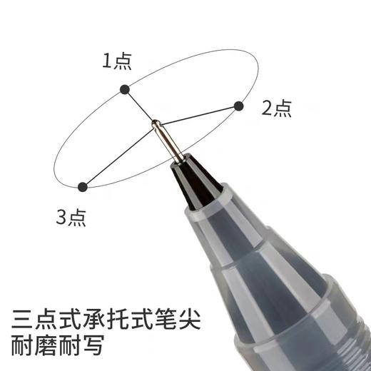 日本pilot百乐P500中性笔大容量全针管速干刷题笔学生考试专用水笔红黑色碳素笔办公签字笔 商品图4