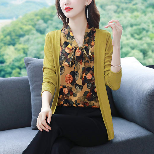 修身显瘦拼接衬衫气质减龄洋气百搭假两件KQL-335H1927 商品图4