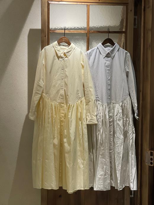 Ecole淡黄灰色法式学院风连衣裙 商品图14