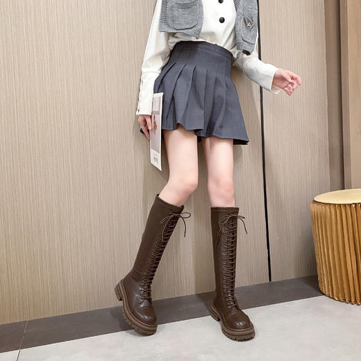 新品冬季薄绒时尚显瘦百搭高靴909B25540 商品图5