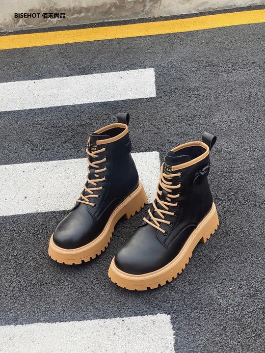 新品冬季加绒百搭时尚女马丁靴842B25548 商品图4