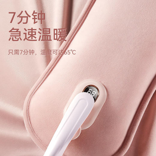 【大号热水袋 买一顶三】充电式防爆大号暖床电暖水袋注水电暖宝宝女生敷肚子 商品图5
