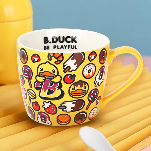 小黄鸭甜甜圈马克杯 商品图0