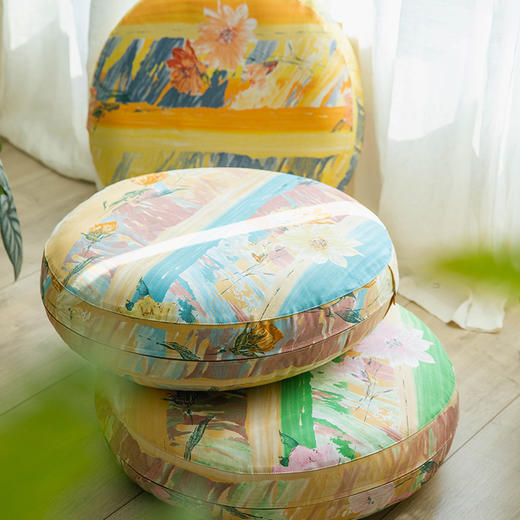 写意系列太阳垫飘窗圆形坐垫蒲团 商品图0