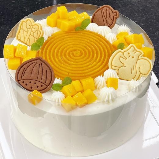 【甜久荟 “波心”蛋糕：芒果夹心 香草或胡萝卜胚蛋糕】 蔬果同源 可选加入胡萝卜碎制作的蛋糕胚给眼睛一些珍爱 好吃健康 无化学添加剂 适合任何场合 商品图1