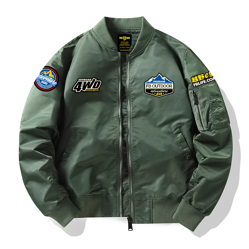 （预售）（10天内发出）2022自由基地男女款秋冬越野元素飞行夹克MA-1系列夹棉保暖外套NMJ-2001