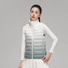 「渐变色！2022秋冬新款」柔菇菇90绒轻薄羽绒服女 立领简约渐变色背心上衣 商品缩略图3
