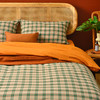 复古格纹四件套全棉秋冬床品 商品缩略图0