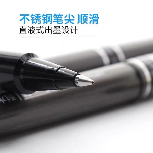 日本进口uni三菱UB-155直液式走珠笔0.5mm商务耐水性签字笔学生中性笔uniball笔黑红蓝文具用品商务办公黑色签字笔ub155水笔 商品图10