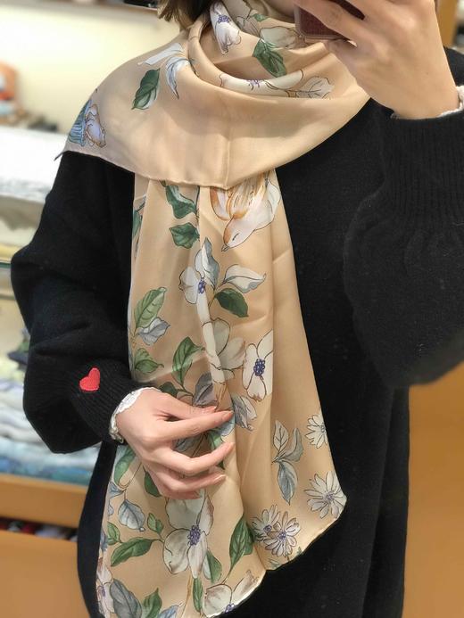 优品堂【花魁】100％桑蚕丝长巾 商品图3