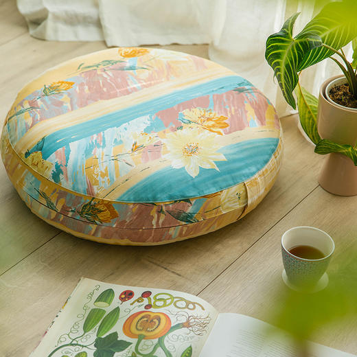 写意系列太阳垫飘窗圆形坐垫蒲团 商品图2