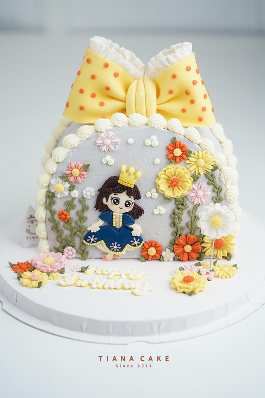 【手绘定制】可爱小女孩蝴蝶结款 商品图0