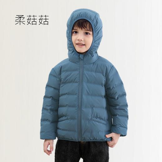 「6款配色！90绒儿童羽绒服」柔菇菇无缝童装羽绒服 连帽轻薄款男女童外套 商品图0