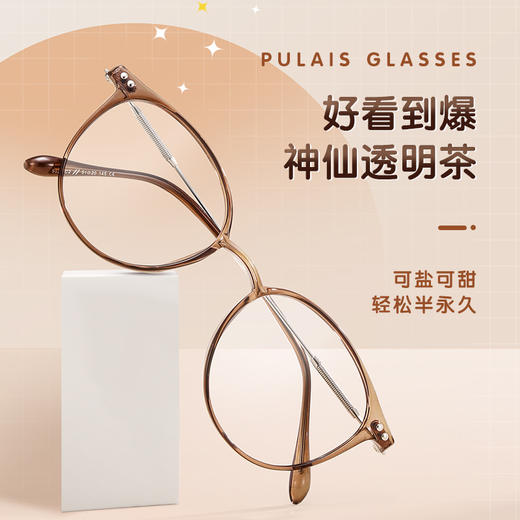 普莱斯PR20017 TR+合金 小红书同款ins风素颜超轻光学镜架 商品图5