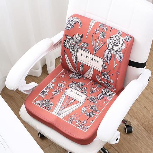 办公室坐垫记忆棉护腰靠垫靠背一体美臀椅子久坐不累神器屁股座垫 商品图1