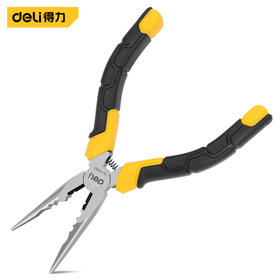 得力多功能尖嘴钳铬钒钢