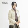 「12款配色！2022秋冬新款」柔菇菇轻薄羽绒服女 立领短款90白鸭绒外套上衣 商品缩略图0