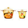 美国康宁晶彩养生锅3.5升+1.2升（两件套）玻璃锅耐高温燃气可明火直烧 商品缩略图0