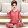 L-151中老年睡衣女春秋棉质2022年高档女款长袖常规薄款夏季新款春款 商品缩略图6