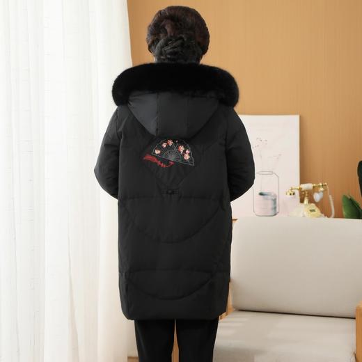 TH-2201 羽绒服女中长款中老年人秋冬装外套中年加肥加大码加厚棉袄 商品图2