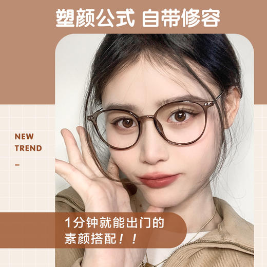 普莱斯PR20017 TR+合金 小红书同款ins风素颜超轻光学镜架 商品图6