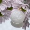 18k和田玉吊坠-白玉荷花圆牌25# 商品缩略图0