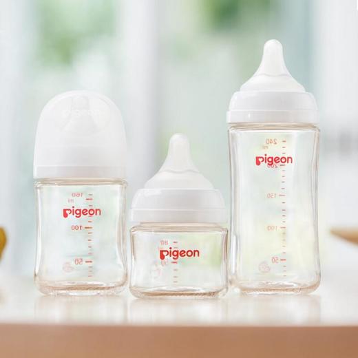 贝亲自然实感第3代新生婴儿宽口径玻璃奶瓶仿母乳奶嘴 商品图1