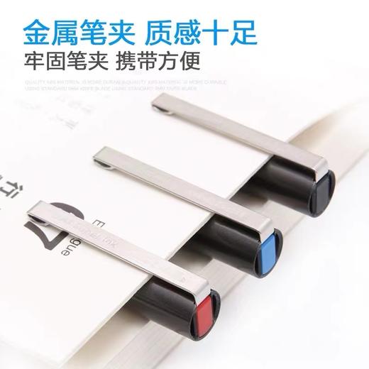 日本进口uni三菱UB-155直液式走珠笔0.5mm商务耐水性签字笔学生中性笔uniball笔黑红蓝文具用品商务办公黑色签字笔ub155水笔 商品图5