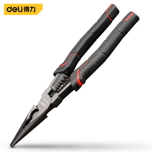 得力高寿命多功能尖嘴钳带剥线 商品图0