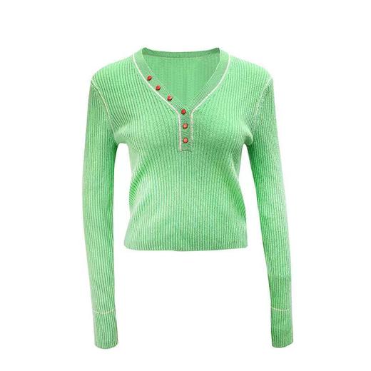 抽条V领百搭女衫 商品图1