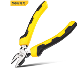 得力多功能斜嘴钳省力型铬钒钢
