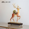 罗比罗丹一路发财摆件创意客厅鹿摆件珐琅彩工艺软装饰品 商品缩略图4
