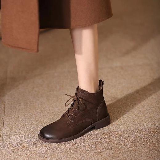 西村2021年新专柜同款英伦百搭潮流休闲靴X21DS44931 商品图3