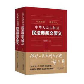 中华人民共和国民法典条文要义（全2册）根据民法典相关司法解释全新修订，专家解读，逐条释义