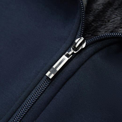 【加绒加厚两件套】罗蒙秋冬加绒保暖两件套男士运动装休闲撞色外套男 商品图11