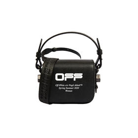 OFF WHITE 女士牛皮Logo图案印花腰包手提单肩包  OWNA087R20423073