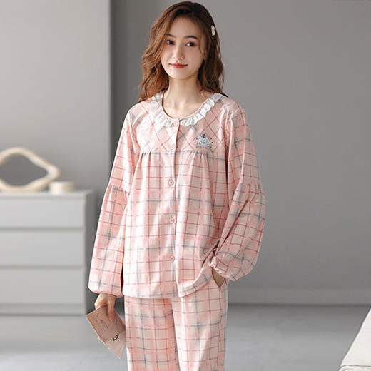 睡衣女春秋款，家居服秋冬季韩版外穿套装 XFL7301 商品图2