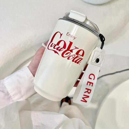 GE-CK22AW-B9 可口可乐联名款摩卡保温杯（茶白色） 商品图4