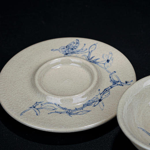 李俊紫陶釉下青花杯 商品图2