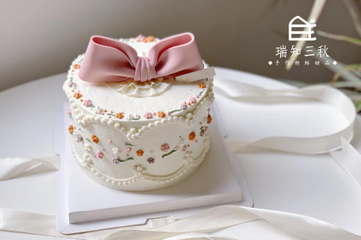 碎花粉蝴蝶结 商品图1