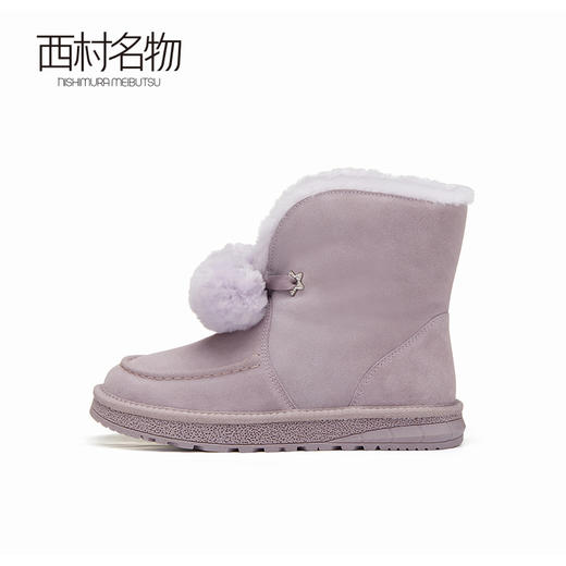 西村名物2022冬季新款加绒百搭冬鞋抗寒防滑潮版网红ins女鞋45071 商品图2