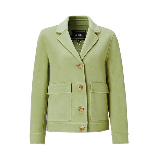 EITIE爱特爱新款翻领纯色羊毛短外套6803509 商品图5