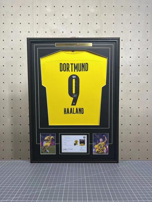 收藏系列 哈兰德 多特队9号黄色 亲笔签名球衣 EM证书 商品图1