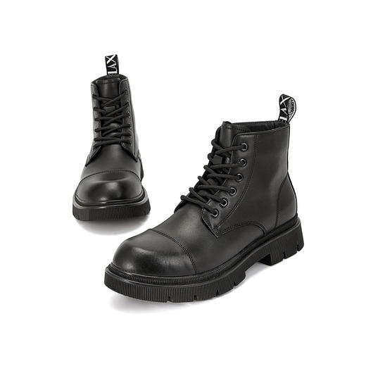 西遇马丁靴男冬季新款复古潮男英伦风短靴厚底增高工装靴22125656 商品图1